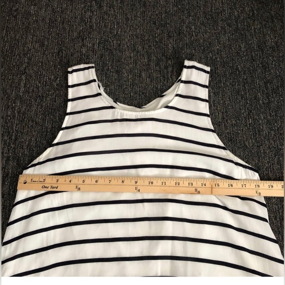 BB Dakota Shaye Navy white/navy Striped Sheath Dress Size M flirty, feminine, - Picture 5 of 7